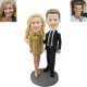 Forever Love Anniversary Couple Custom Bobblehead