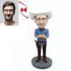 Bearded Cowboy Custom Bobblehead