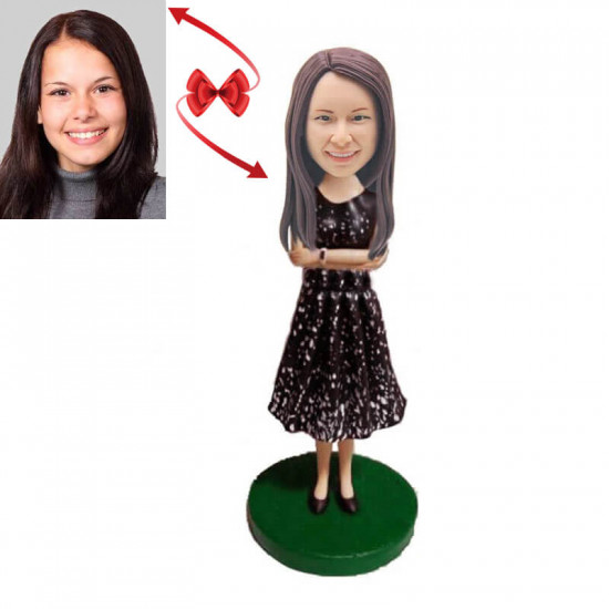 Beautiful Long Skirt Custom Bobblehead