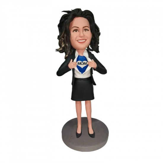 Lovingly Crafted Custom Bobblehead Gift for Mom