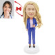 Personalized Business Female Secretary Custom Bobblehead