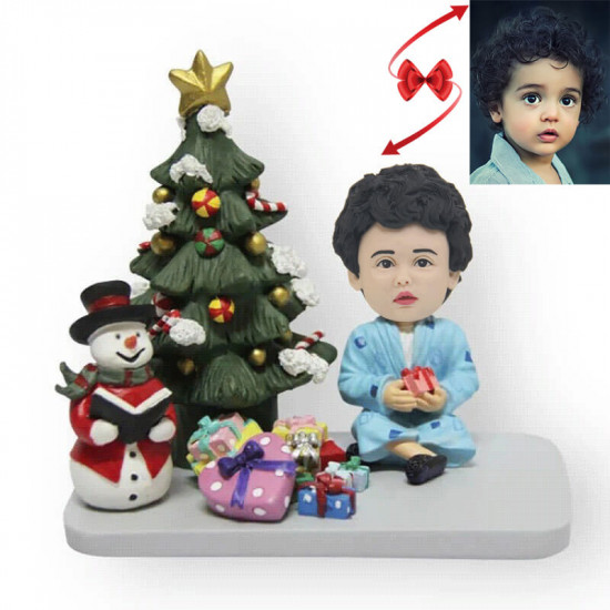 Christmas Baby Custom Bobblehead - Front View