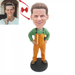 construction worker custom bobblehead