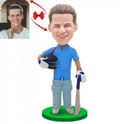 cricket player custom bobblehead