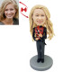 graduation girl custom bobblehead