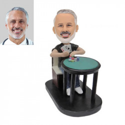 man poker player custom bobblehead