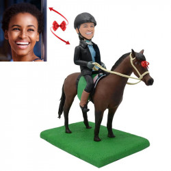 custom race horse bobbleheads