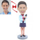 teacher with book custom bobbleheads