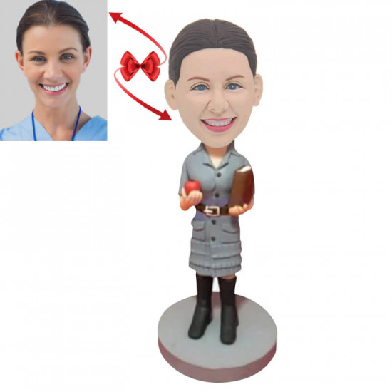 woman teacher custom bobblehead