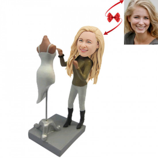 Celebrating Fashion Mastery: Custom Fashion Designer Bobbleheads