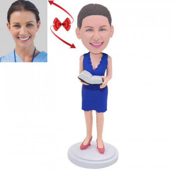 female professor custom bobblehead