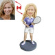 female tennis player custom bobblehead