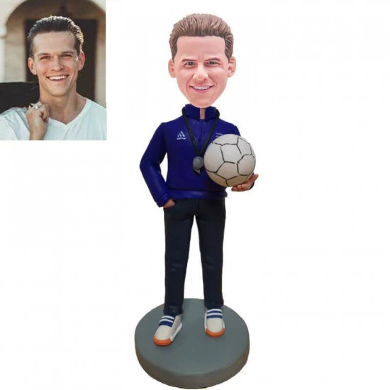 football coach referee custom bobblehead