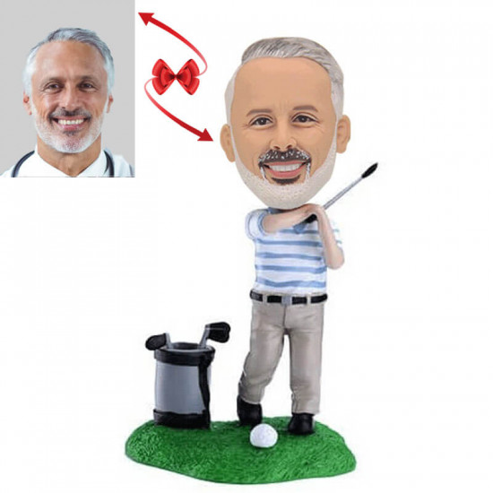 golfer custom bobblehead