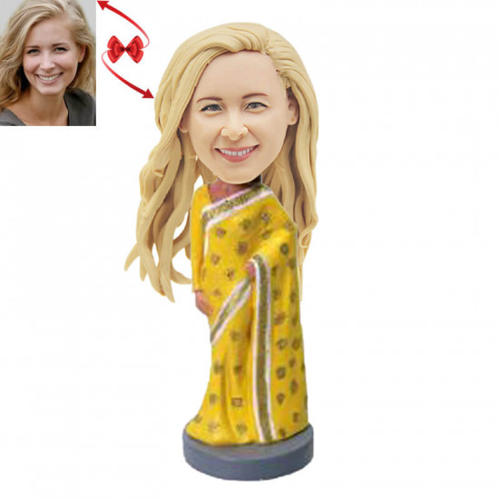 indian woman custom bobblehead