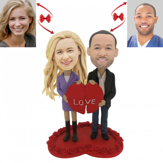 lovers with love custom bobblehead