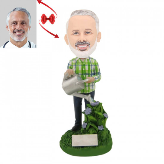 male gardener custom bobblehead