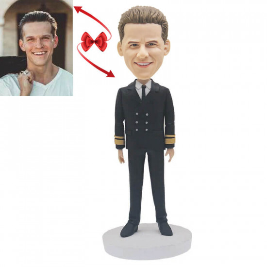 male navy custom bobblehead