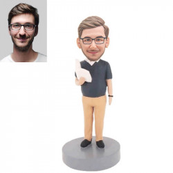 male teacher custom bobblehead