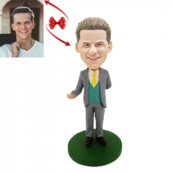 man in a suit custom bobblehead