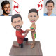 marry me propose custom bobblehead