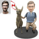 men and kangaroos custom bobblehead