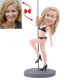 bikini bobble-sexy girl pole dancing custom bobblehead