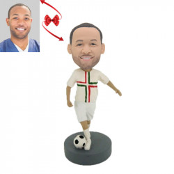 soccer player custom bobblehead