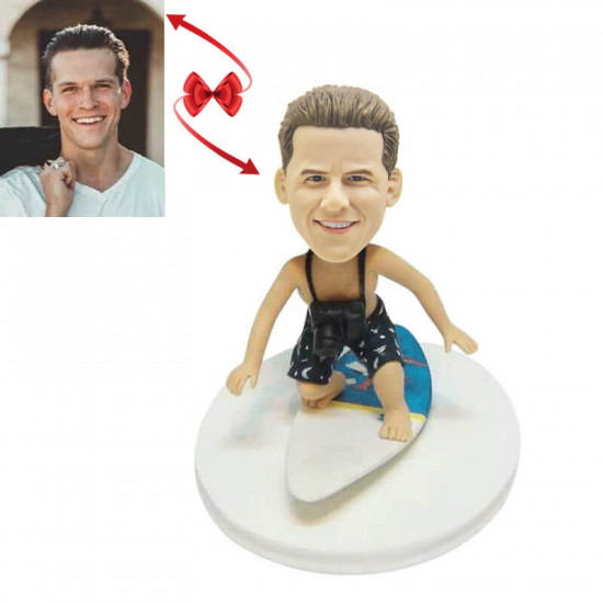 surfing the wave custom bobblehead