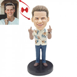 the finger custom bobblehead