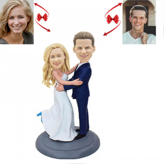 wedding cake topper custom bobblehead b